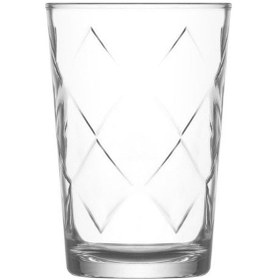 Resim Cam Su Ve Meşrubat Kahve Yanı Bardak Seti 3 Adet Mısafır Sunum 6,5x6,5x10cm 