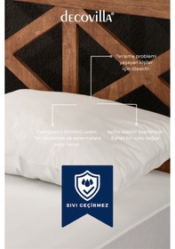 Resim Micro Fermuarlı Yastık Alezi Sıvı Geçirmez 2 Li Set Yastık Koruyucu 50x70 Beyaz 