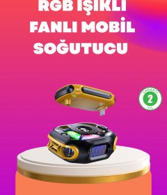 Resim Type-c Girişli Aı Modlu Yüksek Performanslı Telefon Soğutucu Standart 