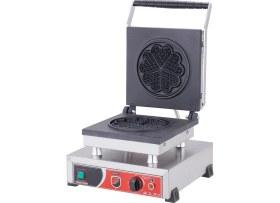 Resim Işıkgaz Silverinox Endüstriyel Elektrikli Tekli Çiçek Waffle Makinesi 