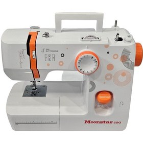 Resim Moonstar 590 12 Desenli Ev Tipi Düz Dikiş Makinesi Turuncu 