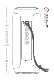 Resim Powerway WRX01 FM Radyolu Ses Bombası Bluetooth Hoparlör 