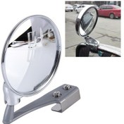 Resim Sones Araç Ön Kör Alanı Geniş Açı Ayarlı Sol Yan Gözlem Aynası Gümüş 