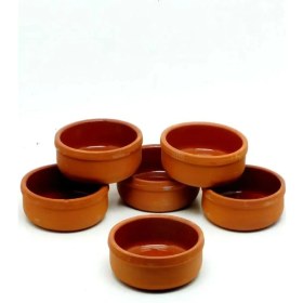 Resim Girist 6 Adet Toprak Güveç Kase Toprak Güveç Seti Fırın Sütlaç Kasesi Güveç Kabı 