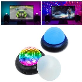 Resim Ximistore9 Usb Şarjlı 2'li Paket: Partiler Ve Oyunlar İçin Akustik Tepki Veren Mini Ambiyans Işığı - Renkli Fantezi Işık Diğer 
