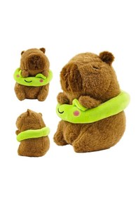 Resim 23 Cm Sevimli Kapibara Peluş Oyuncak Yumuşacık Dostun Açık Kahverengi 