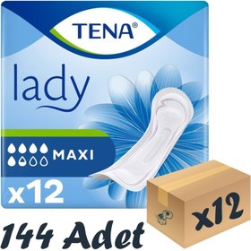 Resim Lady Maxi, Kadın Mesane Pedi, Idrar Kaçırma Pedi 5.5 Damla, 12’li 12 Paket 144 Adet 