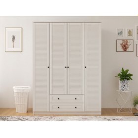 Resim Rabi Mobilya Diva Country 4 Kapak 2 Çekmece Mega Gardırop 