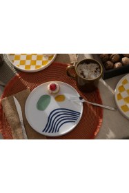 Resim Kevin Seramik Hand Made 6 Parça Modern Pasta Takımı 