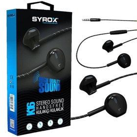 Resim Syrox Ekstra Güçlü Ses Stereo Mikrofonlu Kablolu Kulaklık 3.5mm Aux Syx-k16 