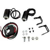 Resim Synodicmonth Motosiklet Yüksek Güçlü Lens Spot Işığı 6000k Led Çift Renkli Harici Spot Işıkları 8-80v Anahtarlı Farlar B 