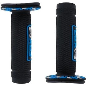 Resim Hightower Vinyl Blue Evrensel 7/8" Motosiklet Atv Direksiyon Tutamağı Seti - Dayanıklı Konforlu Motocross 