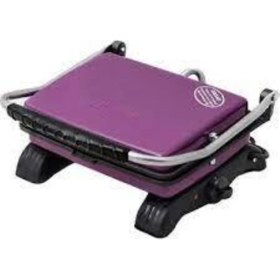 Resim Özbience Organik Demir Döküm Tost Makinesi, Kaplamasız, Mor Fırça ile Şık ve Dayanıklı 
