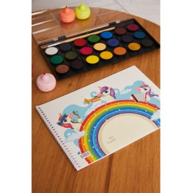Resim Hoby Games Okul Öncesi Unicorn Küçük Boy 15 Yapraklı Karton Kapaklı Resim Defteri 17X24CM 