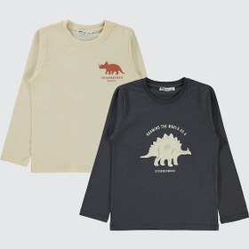 Resim Civil Boys Erkek Çocuk 2'li Sweatshirt 5-13 Yaş Antrasit 