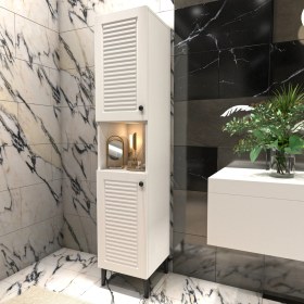 Resim Yıldız Elegance Banyo Boy Dolabı Luxe 