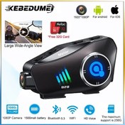 Resim Q28 Kameralı Motosiklet Kask Intercom Kulaklık Ve Kayıt Kamerası 