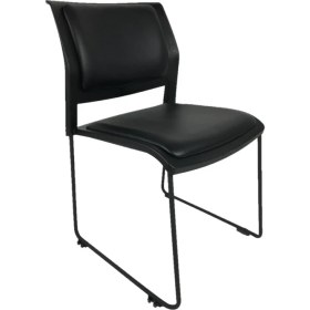 Resim Goldsit Mars Sandalye 62 B (Siyah Deri) - 2 'li Set 