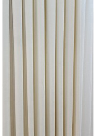 Resim Mosso Fon Perde Düz Renk Krem 