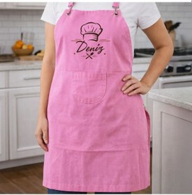 Resim Bk Gift Kişiye Özel İsimli Pembe Mutfak Önlüğü -6, Aşçı Ve Şef Önlüğü, Ev Hediyesi Kobitmeyencom36650 Bk Gift Renkli 
