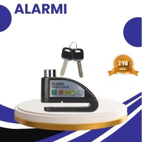Resim Taşınabilir Alarm Disk Kilidi Motosiklet Scooter Bisiklet Güvenlik Nemere 