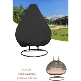 Resim Indirimsmart Bundera Cocoon Su Geçirmez 2 Kişilik Salıncak Hamak Koruma Örtüsü Siyah 