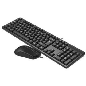 Resim evimdeyokyok A4 Tech Kr-3330 Q Türkçe Usb Standart Siyah Klavye+ Mouse 