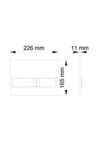 Resim Visam Karina Mat Krom İki Kademeli Kumanda Paneli Mat Krom 