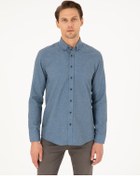 Resim Pierre Cardin Erkek Mavi Gömlek Desenli 50293756-vr036 Mavi 