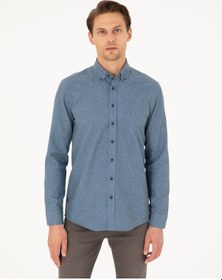 Resim Pierre Cardin Erkek Mavi Gömlek Desenli 50293756-vr036 Mavi 