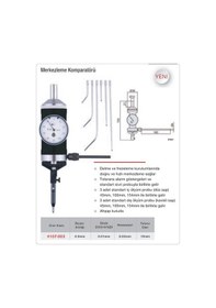 Resim Werka Merkezleme Komparatörü 0-3mm 0.01mm 