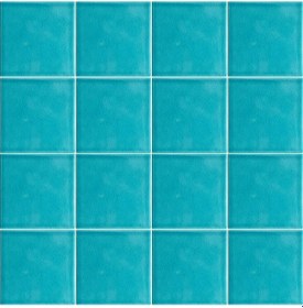 Resim Armada Çini 20x20 Cm Düz Turkuaz Çini Seramik Karo 