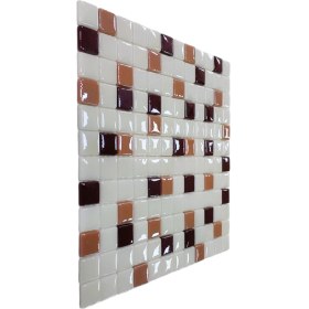 Resim MozaiKristaL Mutfak Tezgah Arası ve Tüm Yaşam Alanları İçin Cam Mozaik. Taş Ölçüleri: 25X25X5 Mm. File Ölçüsü: 31.5X31.5 cm. ( 1 Kutu = 1 m2 Fiyatıdır. ) 