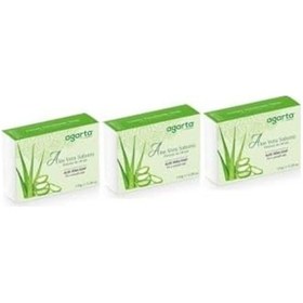 Resim Doğal Aloe Sabunu 150 Gr X 3 Adet Acı Badem 