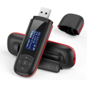 Resim AGPTEK 8GB USB MP3 Çalar U3, 1" Ekranlı, FM Kayıt Özellikli, AAA Pilli, SD Kart Destekli 