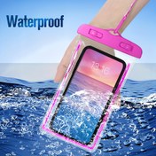 Resim 2 Adet Pembe + Mavi Cep Telefonu Su Geçirmez Çantalar, Yüzme, Rafting, Bisiklet, Dağcılık, Kamp, Yürüyüş, Su Altı Fotoğrafçılığı, Dalış ve Diğer Dış Mekan Aktiviteleri İçin Uygun, Yağmur ve Su Geçirmez, Dokunmatik Ekran, Telefon Cevaplama, Cep Telefonu Su Geçirmez Kılıf 