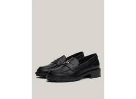 Resim Tommy Hilfiger Tommy Hilfiger Deri Siyah Kadın Loafer Fw0Fw08029Bds 