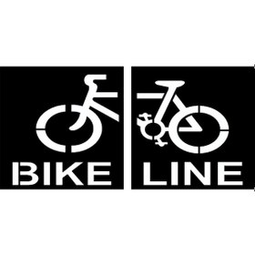 Resim Boyama Şablonu Bisiklet Park Yeri Otopark Boya Şablonu Bisiklet Sembolü 50x100 Cm 