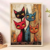 Resim Hayvan Temalı 5D Elmas Boyama Seti - Yetişkinler İçin DIY Tam Yuvarlak Elmas Tuval Sanat Seti, Araçlarla, Ev Hediyesi Duvar Dekorasyonu El Sanatları, 1 Set Çerçevesiz 30x40cm (11.8x15.7 inç) 