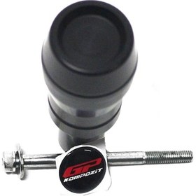 Resim GP Kompozit Yamaha MT-25 2015-2024 Uyumlu Egzoz Koruma Takozu Siyah 