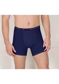 Resim Erkek Clasıc Boxer % 100 Cotton Klasik Boxer 2'li Paket M03 Lacivert 