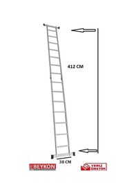 Resim Beykon 7+7 Alüminyum Katlanır Çok Amaçlı Merdiven 