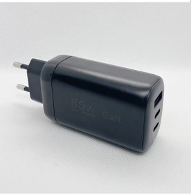Resim Zhanglei001 Siyah 85w Gan Yuksek Guclu Hizli Sarj Aleti 3u 1 Arada Dizustu Telefon Oyun Konsolu 