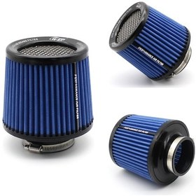 Resim Xh-un077-079 Araba Yüksek Akışlı Soğuk Koni Motor Hava Giriş Filtresi, Boyut: 63mm Mavi 