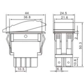 Resim 134M-S9 Marin Switch 3P On-Off 12-24V Kirmizi Sintine Pompa 