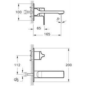 Resim Vitra Suit L A4248626 Ankastre Lavabo Bataryası Bakır 
