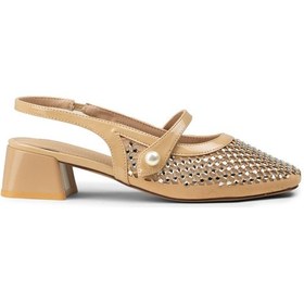 Resim Deery Kadın Vizon Renkli Taşlı Abiye Ayakkabı - 26487zvznp01 Vizon 