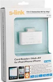 Resim İp-500 İpod-İphone-İpad 5İn1 Av + Kamera Kablosu 