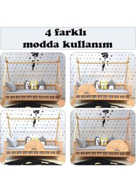 Resim Markaawm Markaawm Nirvana Montessori Karyola Bebek Ve Çocuk Yatak Balina Akçaağaç 