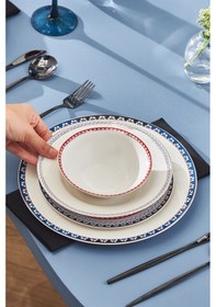 Resim Karaca Elegance Bone Ancient 24 Parça 6 Kişilik Yemek Takımı 